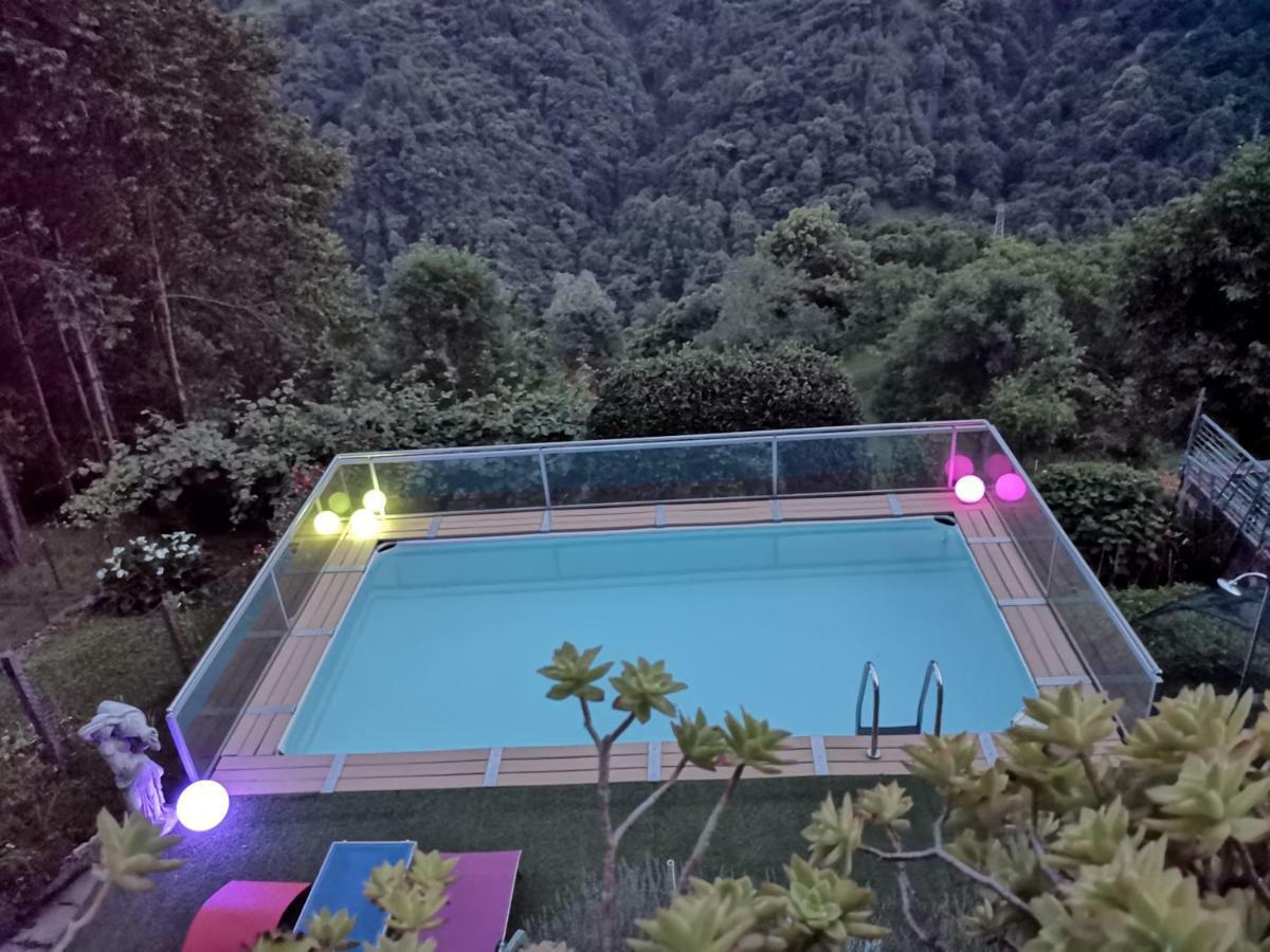 Chalet Con Piscina Garzeno Ngoại thất bức ảnh