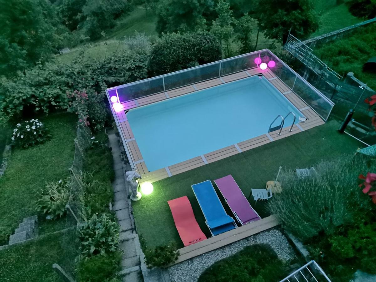 Chalet Con Piscina Garzeno Ngoại thất bức ảnh